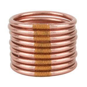 NWT Budhagirl All weather bangles budhagirl bracelets, size small, rose gold